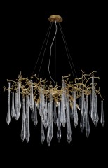 Люстра Crystal Lux REINA SP8 D1000 GOLD PEARL