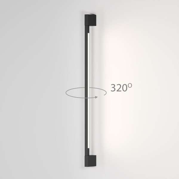 Светильник садово-парковый поворотный Argos 8W 4000K черный 35122/D