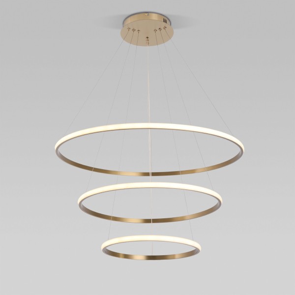 Подвесной светодиодный светильник с пультом управления 90264/3 латунь