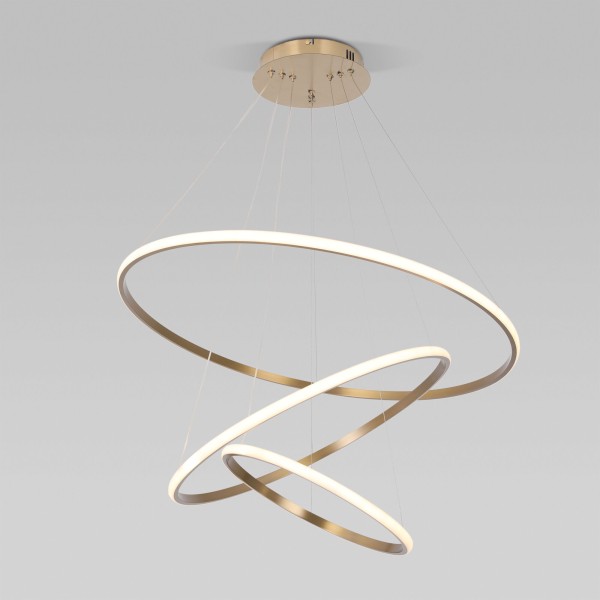 Подвесной светодиодный светильник с пультом управления 90264/3 латунь