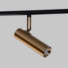 Потолочный светодиодный светильник с поворотным механизмом 20252/6 LED черный/латунь