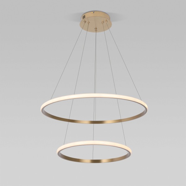 Подвесной светодиодный светильник с пультом управления 90264/2 латунь