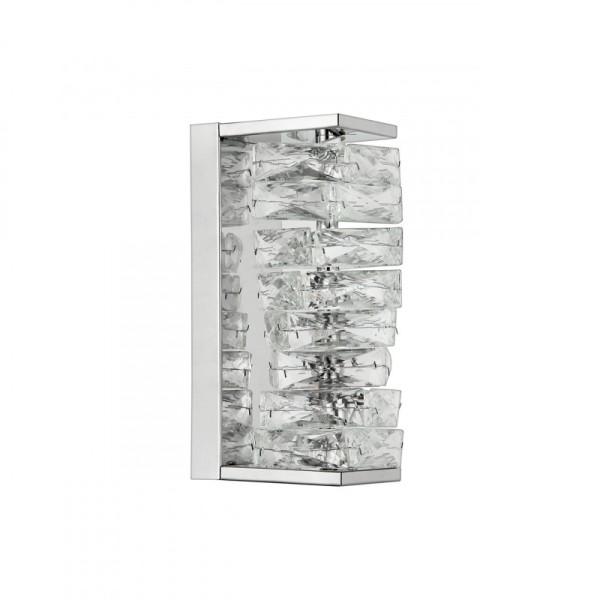 Бра настенное светодиодное, LED 12W, 3000К+4000К+6000К, К5 кристалл, 260мм CR.0505-260-1-W-CH