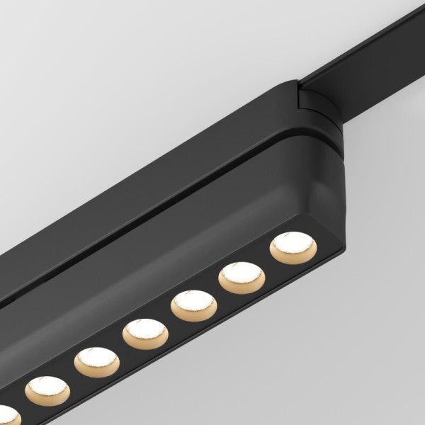 DK5338-BK Светильник для трека Air, серия Grill 4000 со светодиодом, L230*W26*H60мм, 48V DC, 12W, RA?90, 36°, 4000K, IP20, черный, алюминий