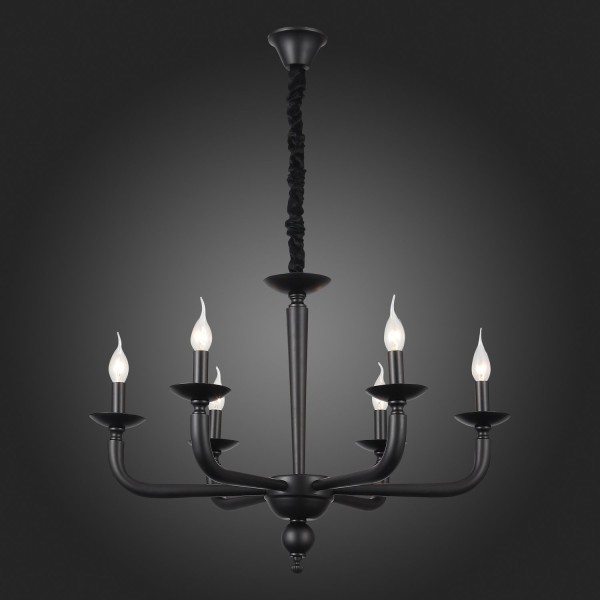SL1114.403.06 Люстра подвесная ST-Luce Черный E14 6*40W FORTEZA