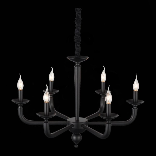 SL1114.403.06 Люстра подвесная ST-Luce Черный E14 6*40W FORTEZA