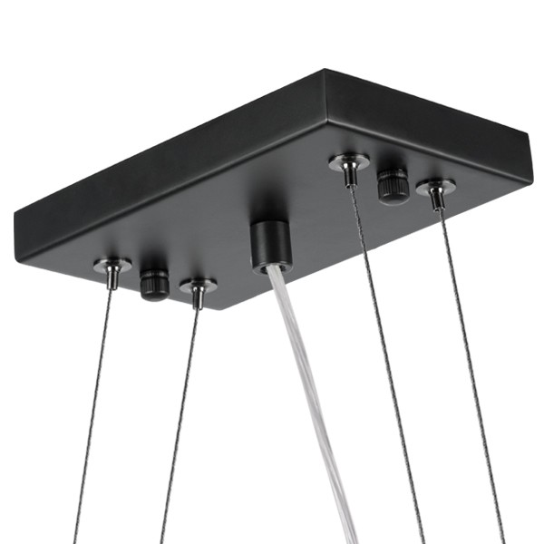 802137 Подвес NUBI 3х40W E27 ЧЕРНЫЙ МАТОВЫЙ/БЕЛЫЙ