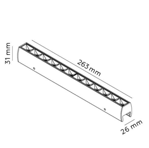 Светильник трековый линейный LENS 8W CRD-S-0004-W Cordini  