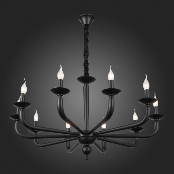 SL1114.403.10 Люстра подвесная ST-Luce Черный E14 10*40W FORTEZA