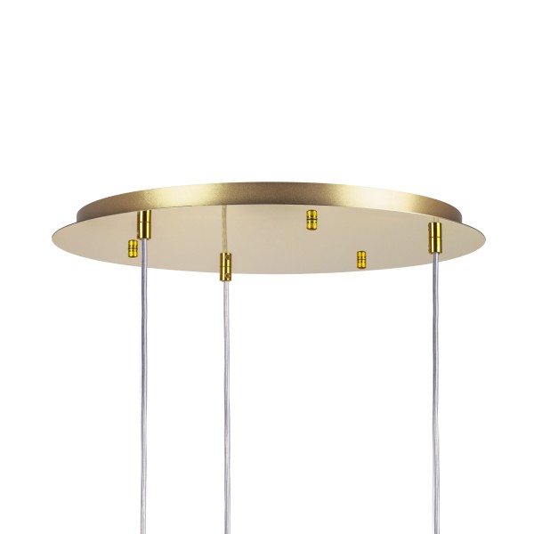 L3PR721132 Подвес тройной круглый EXTRA 3x3x5W(led) G9  (721132 - 3 + 572132 -1) ЗОЛОТО