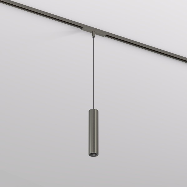 DK5744-DN Светильник для трека SHINE SPOT со светодиодом, D40*H200 кабель 1500мм, 48V DC, 8W, RA?90, 3000K, IP20, темный никель, алюминий