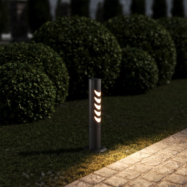 Светильник садово-парковый Smile 6w 3000K черный 35188/S