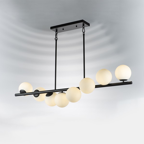 815187 Люстра CROCO 8х40W E14 ЧЕРНЫЙ МАТОВЫЙ