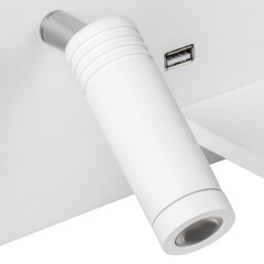 808556 Бра MURO 4,5W+3W LED 360LM+240LM БЕЛЫЙ 3000K