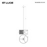 SL6228.413.03 Светильник подвесной ST-Luce Черный/Бежевый E27 3*60W ROOT
