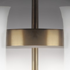 804918 Настольная лампа CUPOLA LED 9W 450LM ЗОЛОТО/ДЫМЧАТЫЙ 3000K