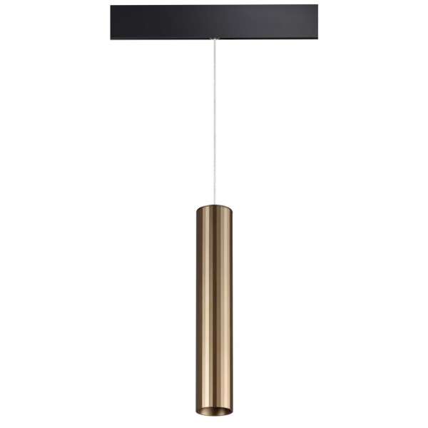 358990 SHINO NT22 073 бронза светлая/черный Трековый светильник для низковольного шинопровода, провод 0,8м IP20 LED 4000K 20W 48V FLUM