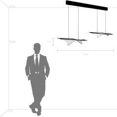 731323 Люстра VARESE 35W LED 3628LM 360G ЗОЛОТО 3000K