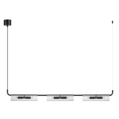 6561/6 SUSPENTIONI LN25 241  черный/прозрачный/металл/стекло Подвес G9 6*20W 220V TORONTO