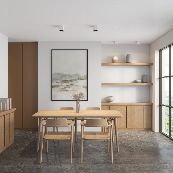 DK3030-WB Светильник накладной IP 20, 10 Вт, GU5.3, LED, белый/черный, пластик