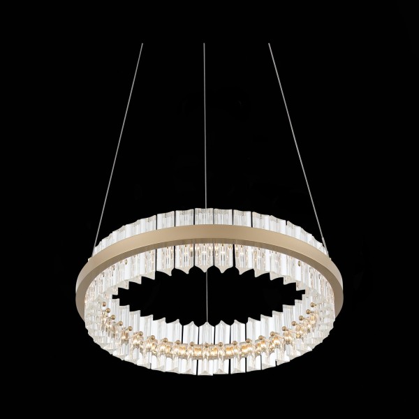 SL383.203.01 Светильник подвесной ST-Luce Золотистый/Золотистый, Прозрачный LED 1*34W 3000K CHERIO