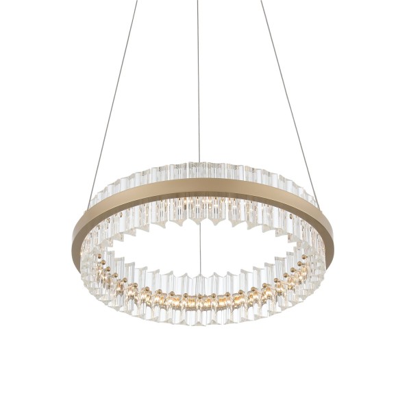 SL383.203.01 Светильник подвесной ST-Luce Золотистый/Золотистый, Прозрачный LED 1*34W 3000K CHERIO