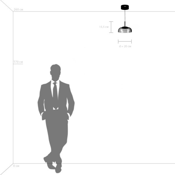 738073 Люстра ACRILE 7W LED 578LM 120G ЗОЛОТО 3000K