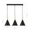 SLE1255-403-03 Светильник подвесной Черный/Черный E27 3*40W ARKET