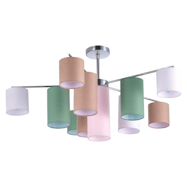 SLE300602-11 Светильник потолочный Хром/Белый, Бежевый, Зеленый E14 11*40W ESSENZA