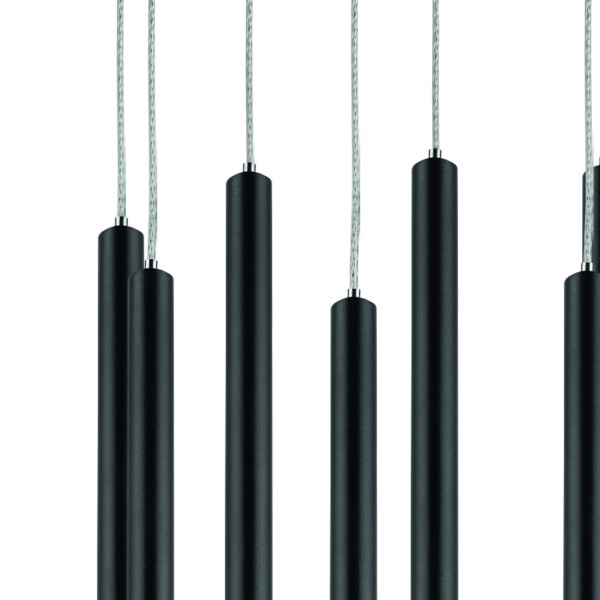 L8T747347 Люстра TUBO LED 40W 2560LM 25G ЧЕРНЫЙ 4000K (574737+747347 (8шт)