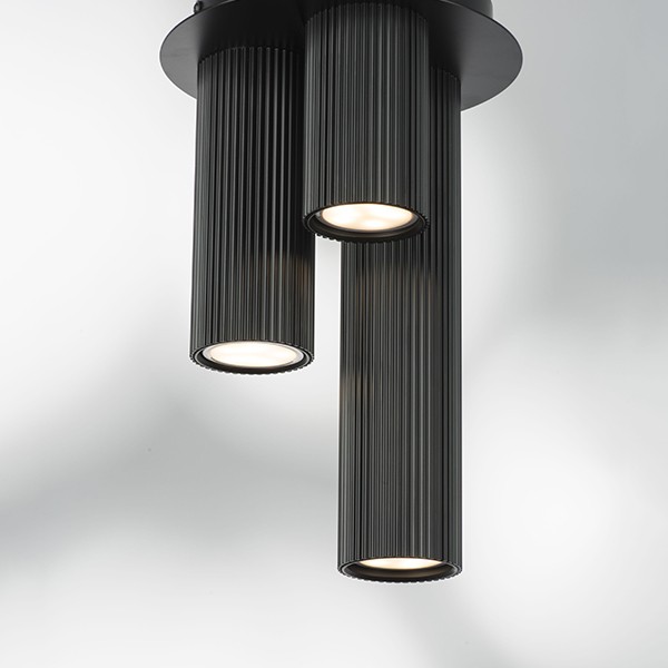 718037 Люстра ROMA 3х28W GU10 (led) ЧЕРНЫЙ