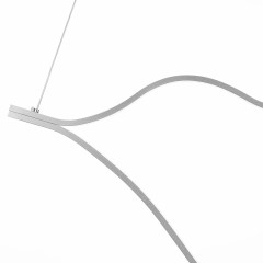 SL6106.103.56 Светильник подвесной ST-Luce Никель/Белый LED 1*56W 4000K CORTILE