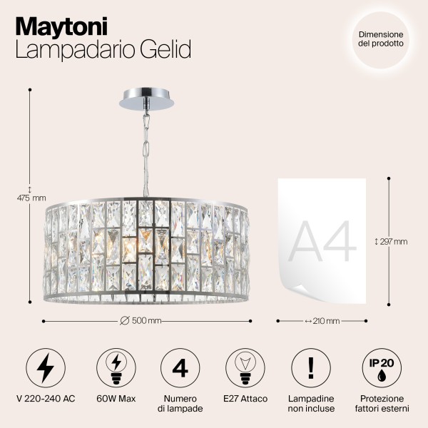 Люстра Maytoni MOD184-PL-04-CH