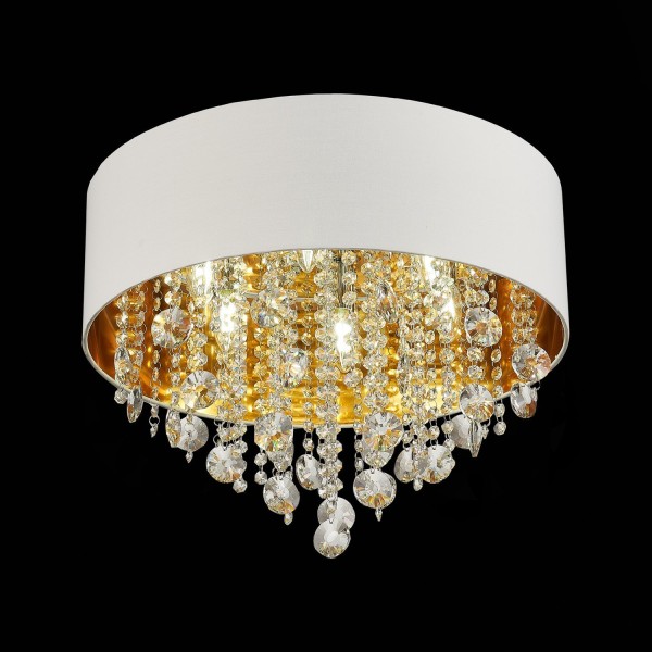 SL1350.502.06 Светильник потолочный ST-Luce Хром/Белый, Золотистый, Прозрачный E14 6*40W LACCHIA