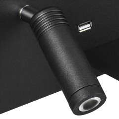 808557 Бра MURO 4,5W+3W LED 360LM+240LM ЧЕРНЫЙ 3000K