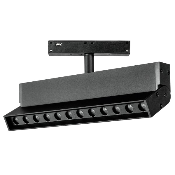 259047 Светильник 48V поворотный д/трека UNO LED 12W 800LM 24G ЧЕРНЫЙ МАТОВЫЙ 4000K