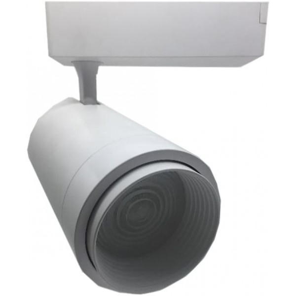 Светильник 30W на однофазный трек 220V с регулируемым углом свечения, LED 4200K, Белый IL.0010.0071