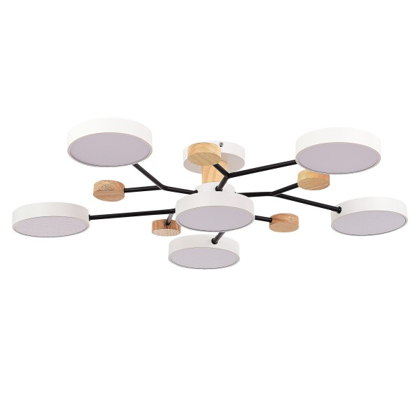 SLE6006-502-06 Светильник потолочный Белый/Белый LED 6*12W 3000K/4500K/6000K FAEMA