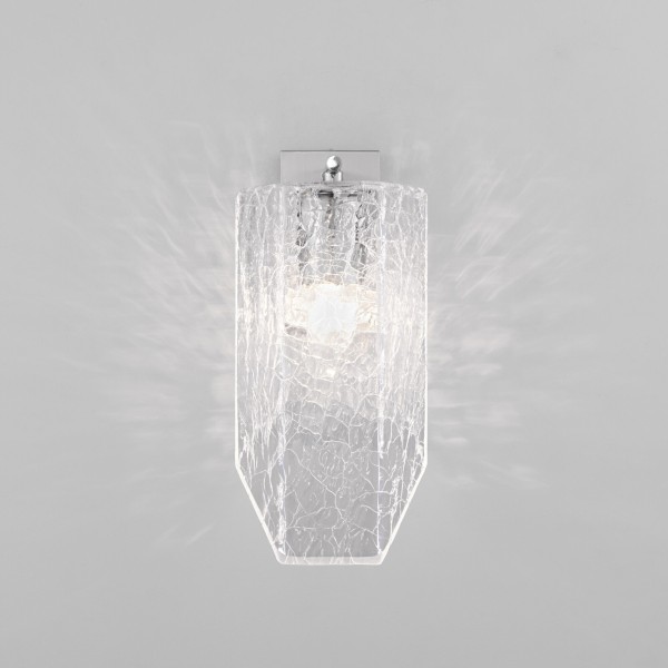 Настенный светильник с плафоном из фактурного стекла 381/1