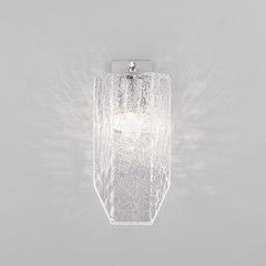 Настенный светильник с плафоном из фактурного стекла 381/1