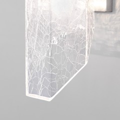 Настенный светильник с плафоном из фактурного стекла 381/1