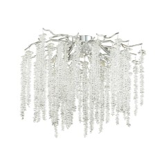 5004/8C HALL ODL23 637 серебристый/прозрачный металл/хрусталь Люстра потолочная G9 8*40W BANCHE