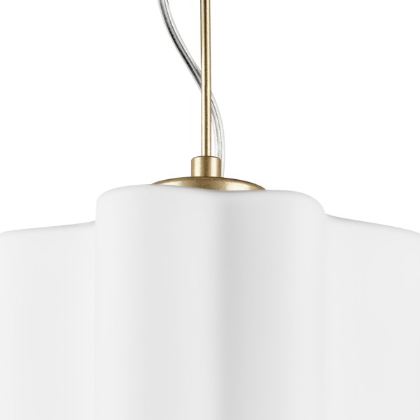 802113 Подвес NUBI 1х40W E27 ШАМПАНЬ/БЕЛЫЙ