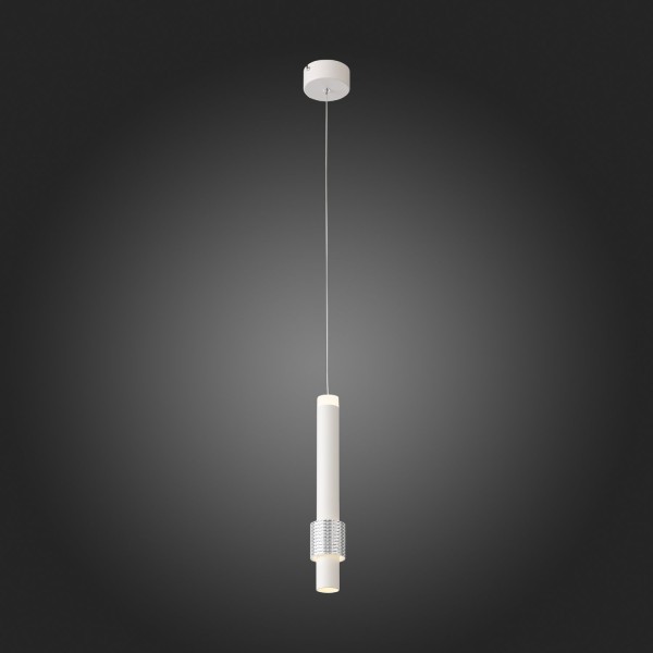 SL1591.503.01 Светильник подвесной ST-Luce Белый, Алюминиевый/Белый LED 1*6W 3000K Подвесные светильники
