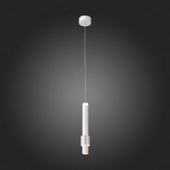 SL1591.503.01 Светильник подвесной ST-Luce Белый, Алюминиевый/Белый LED 1*6W 3000K Подвесные светильники