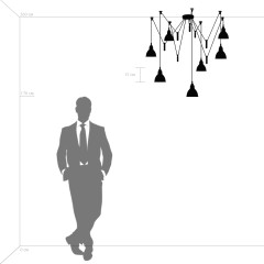 761076 Люстра ACROBATA 7х40W E14 БЕЛЫЙ