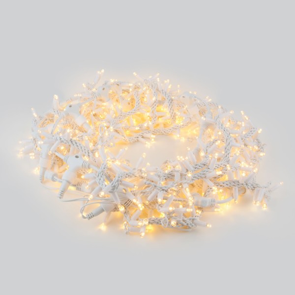 Праздничная гирлянда занавес теплый белый 2*3м IP65 200-101