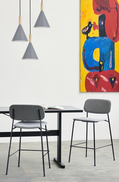 SLE1255-433-03 Светильник подвесной Черный/Серый E27 3*40W ARKET