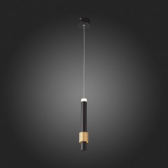 SL1591.403.01 Светильник подвесной ST-Luce Черный, Анодированный золотой/Черный LED 1*6W 3000K Подвесные светильники
