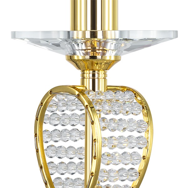 705912 Настольная лампа RICCIO 1х40W E14 24K ЗОЛОТО